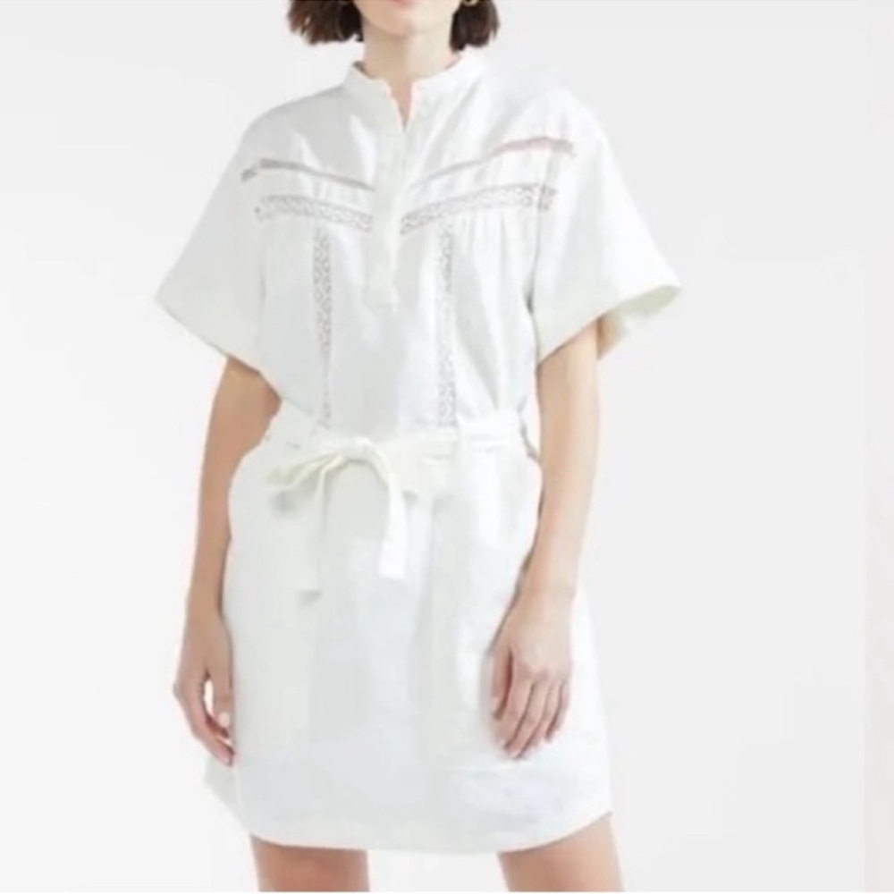 Outerknown Linen Blend Belted Dress